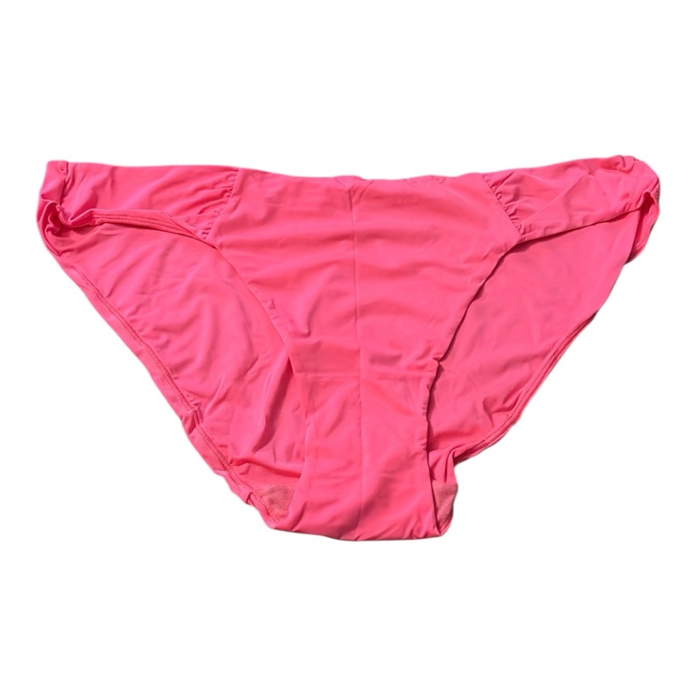Victoria's Secret Bikini Panties in Vibrant Pink Coral Color NWT Size Large New